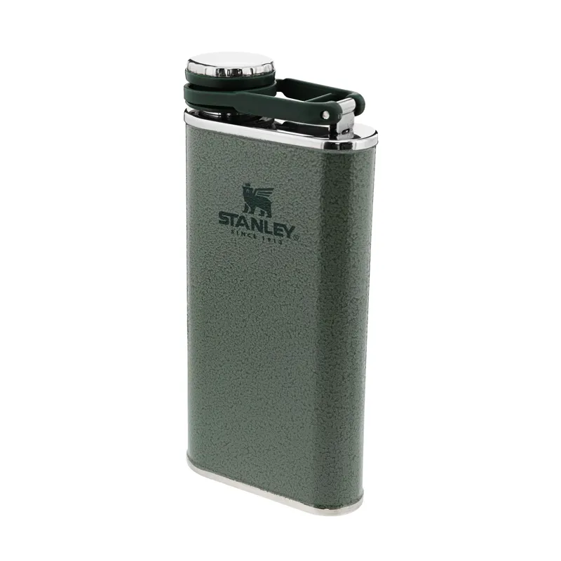 Stanley Classic Easy Fill Wide Mouth Flask 0.23L Hammertone Green